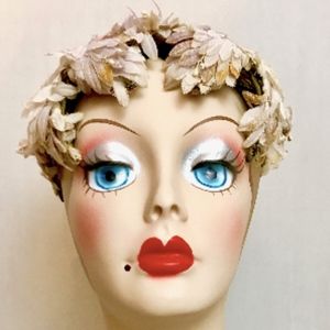 50s Ladies Chiffon and Velvet Band Hat  VS3223